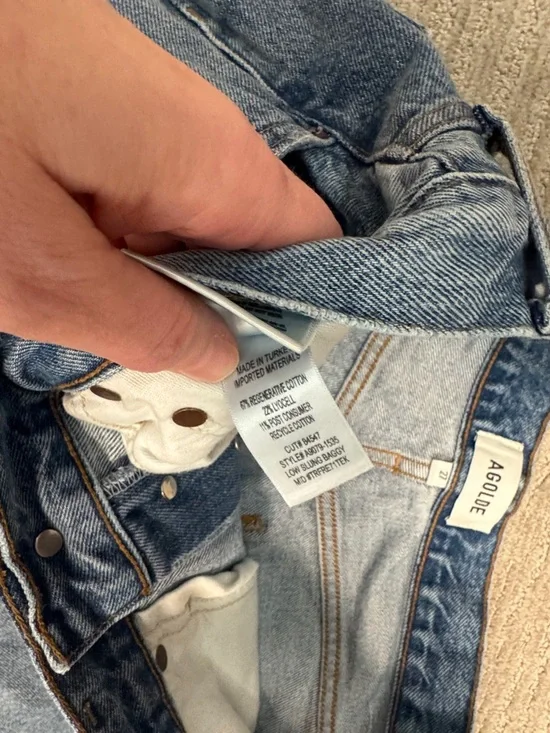 AGOLDE Low Slung Baggy in Libertine Size 27 - Picture 10 of 15